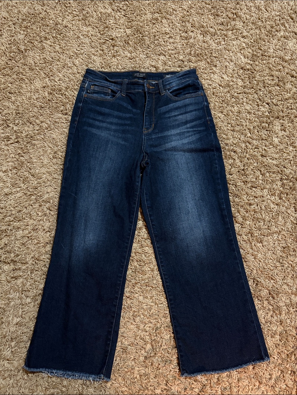 Judy Blue Dark Wash Wide Leg Jeans
